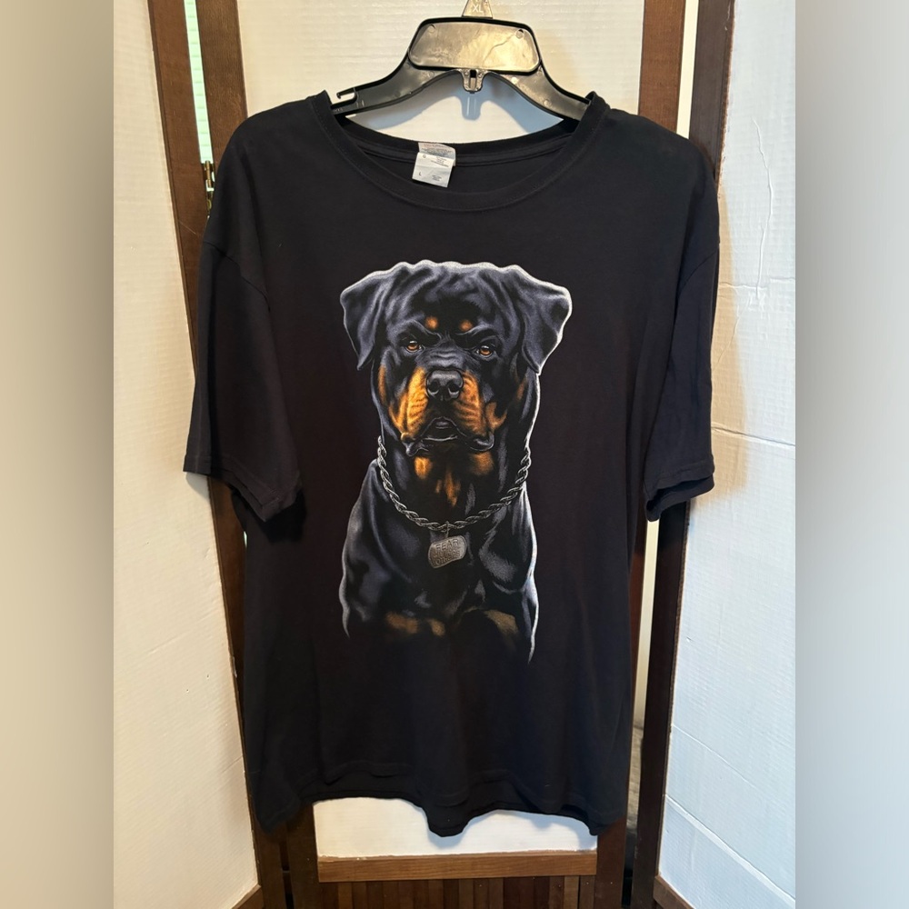 Rottweiler Cotton T-Shirt - Mens - Size Large